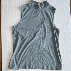 Athleta Sleeveless Mock Neck Tank Top - Blue